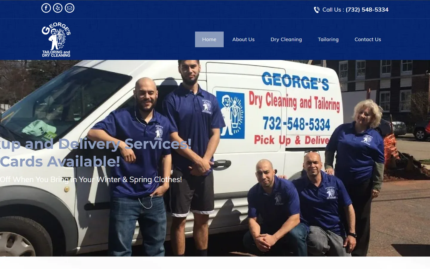 Original George’s Dry Cleaning and Tailoring website