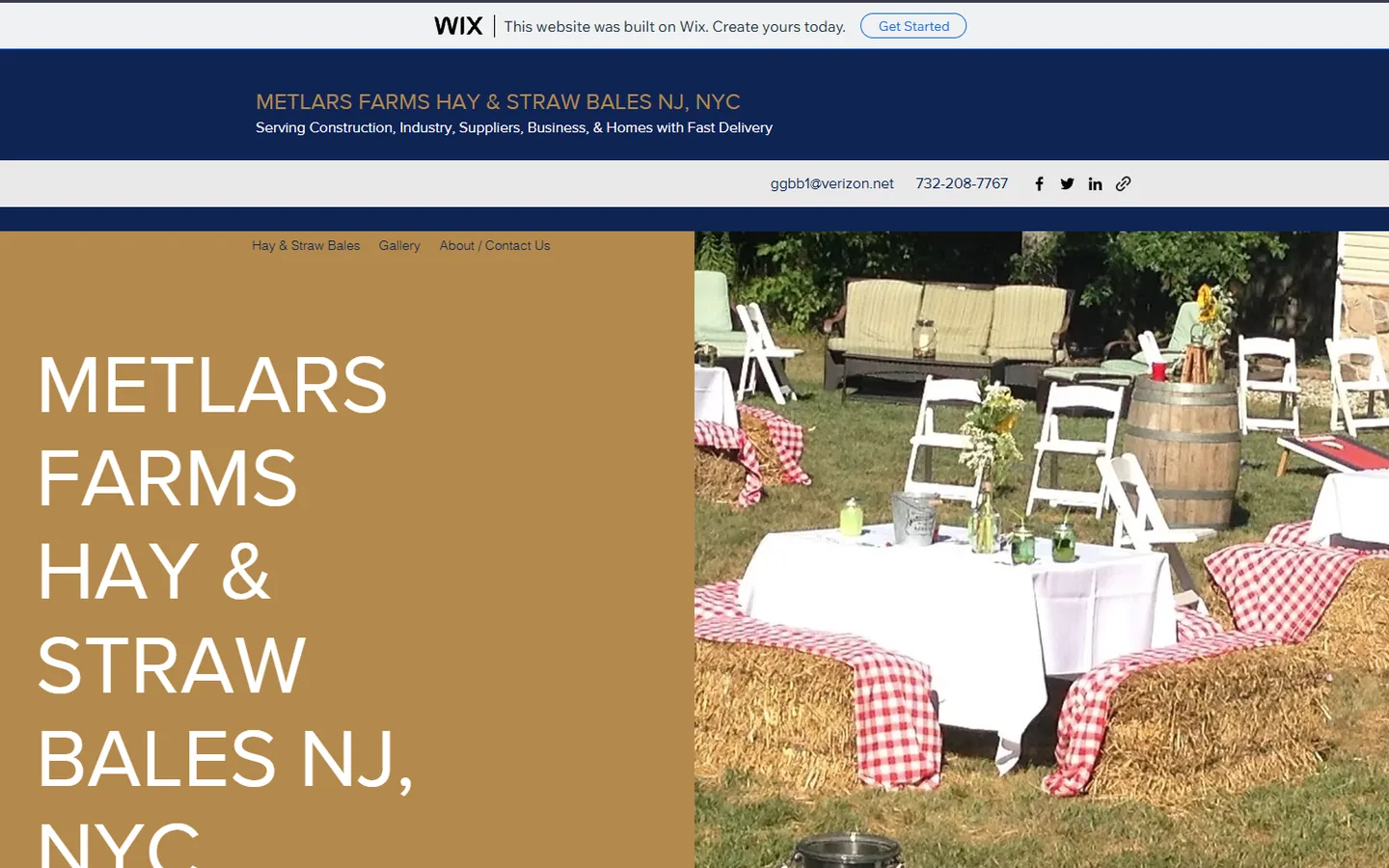 Original Metlar’s Hay Farms website